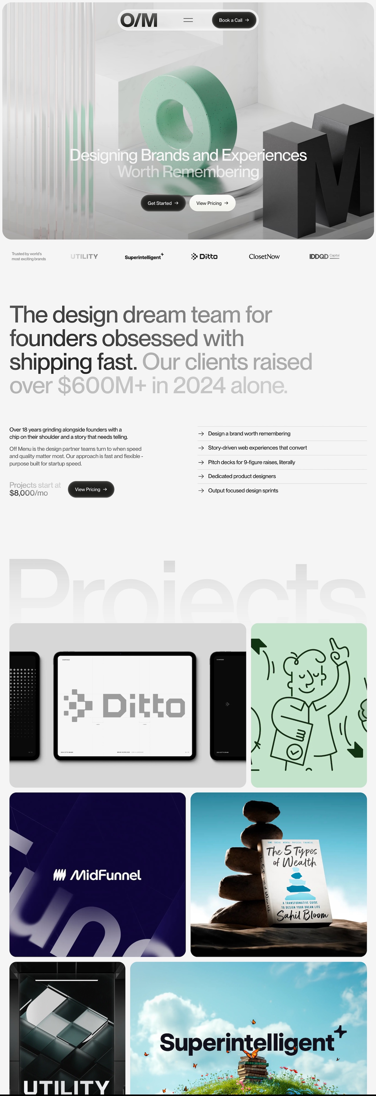 Off Menu portfolio screenshot