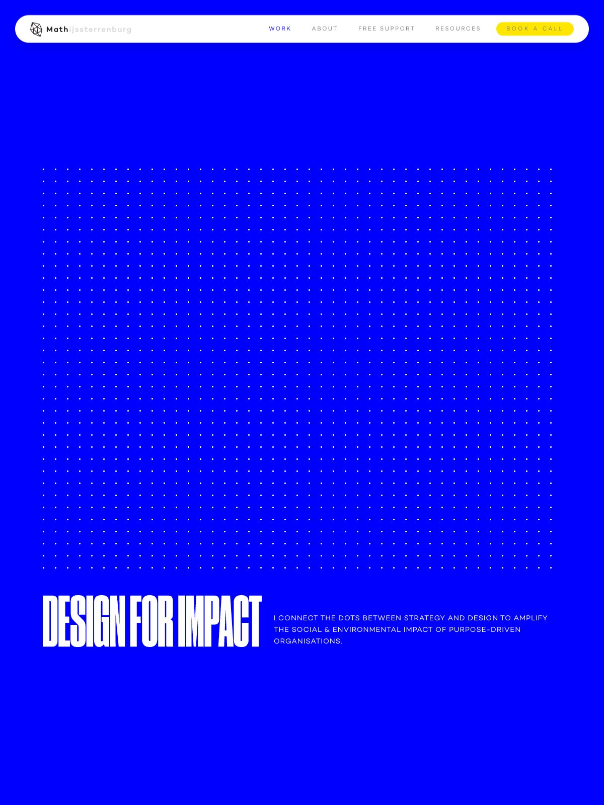 Mathijs Sterrenburg portfolio screenshot