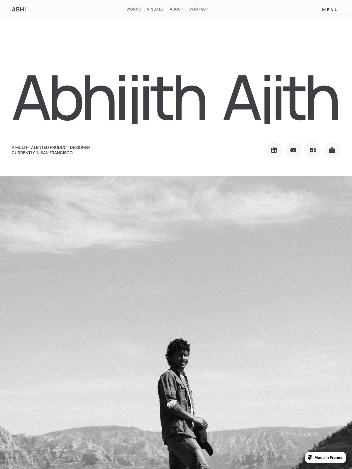 Abhijith Ajith portfolio screenshot