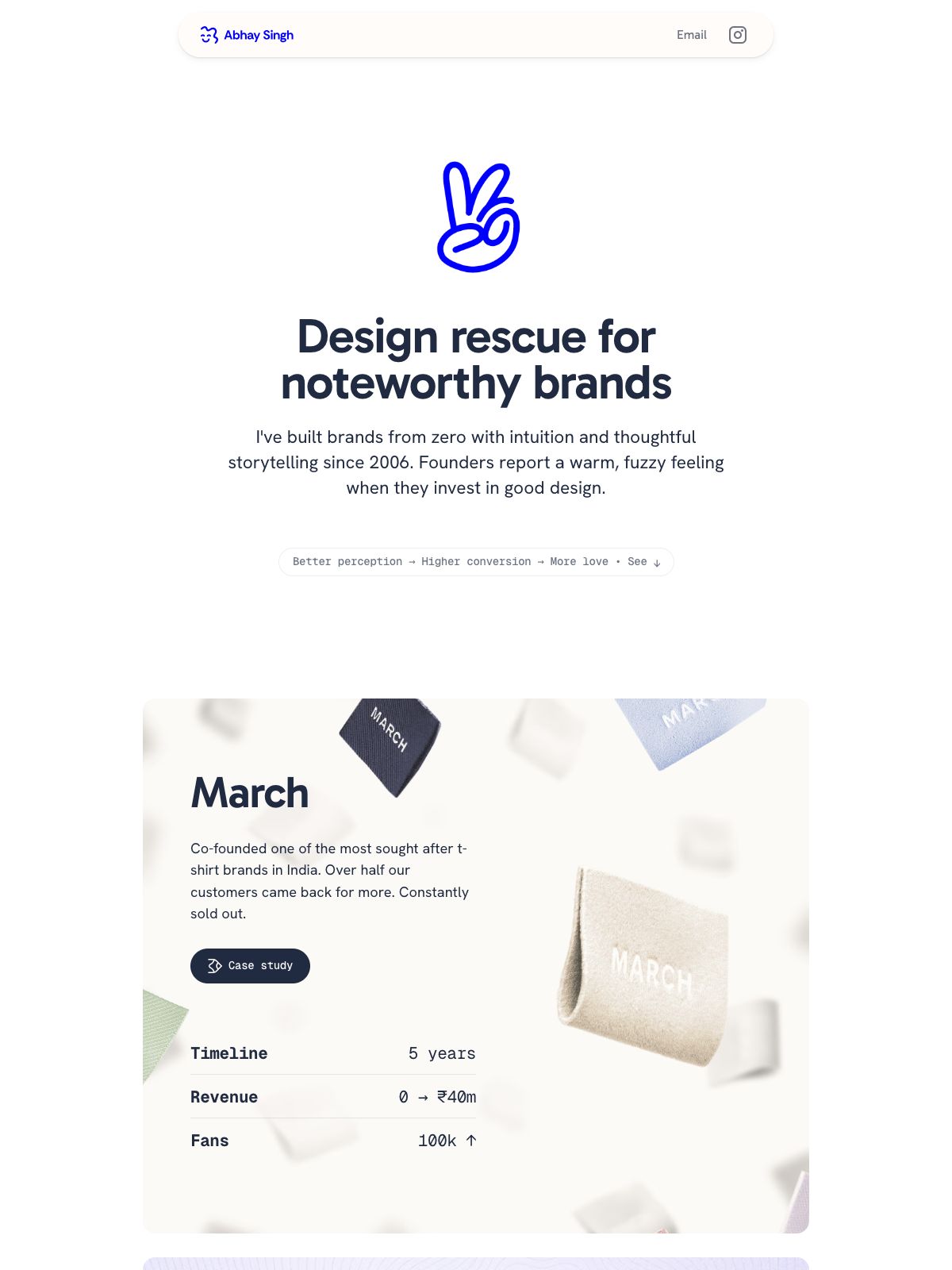 Abhay Singh portfolio screenshot