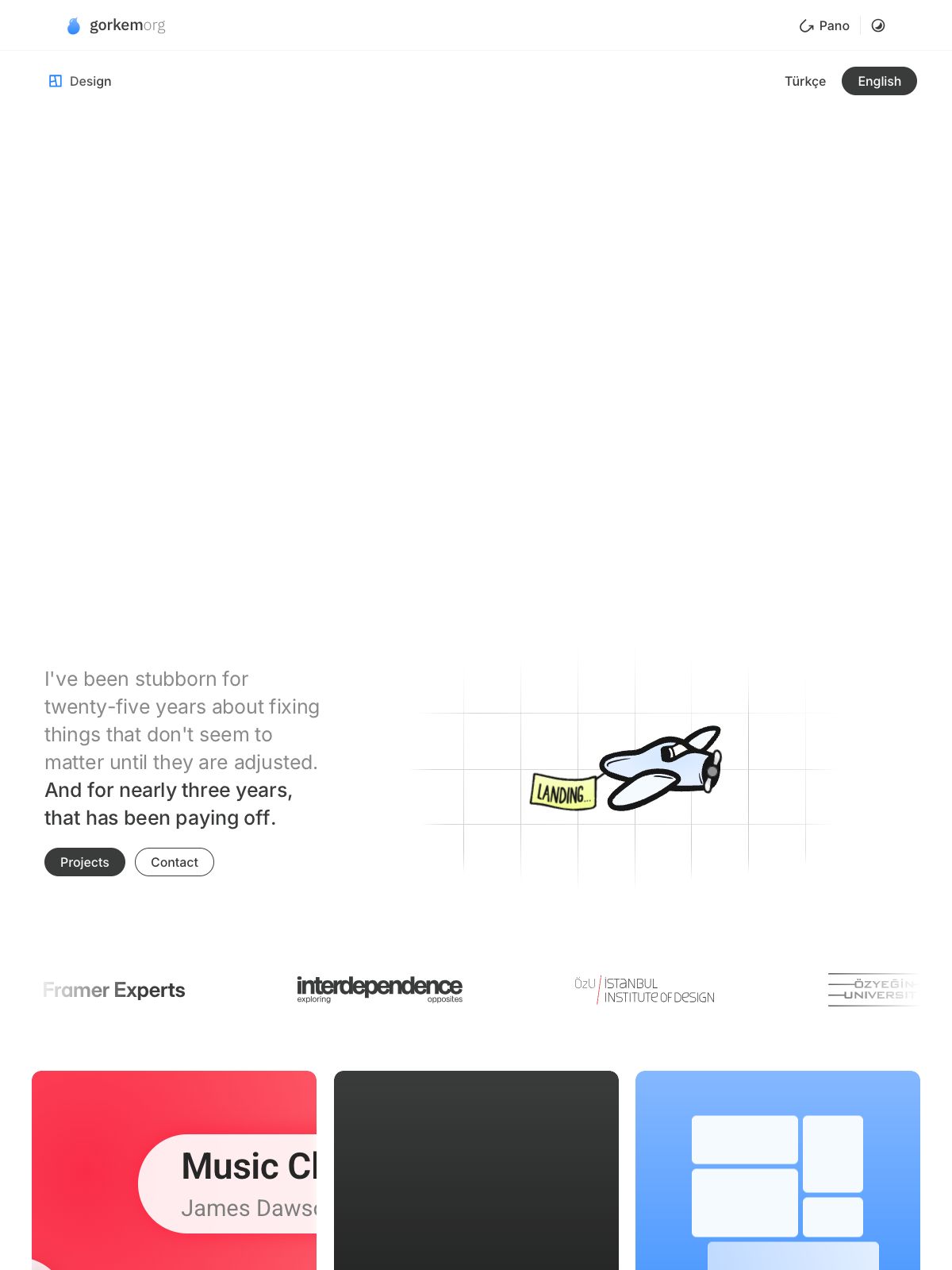 Görkem Çolak portfolio screenshot