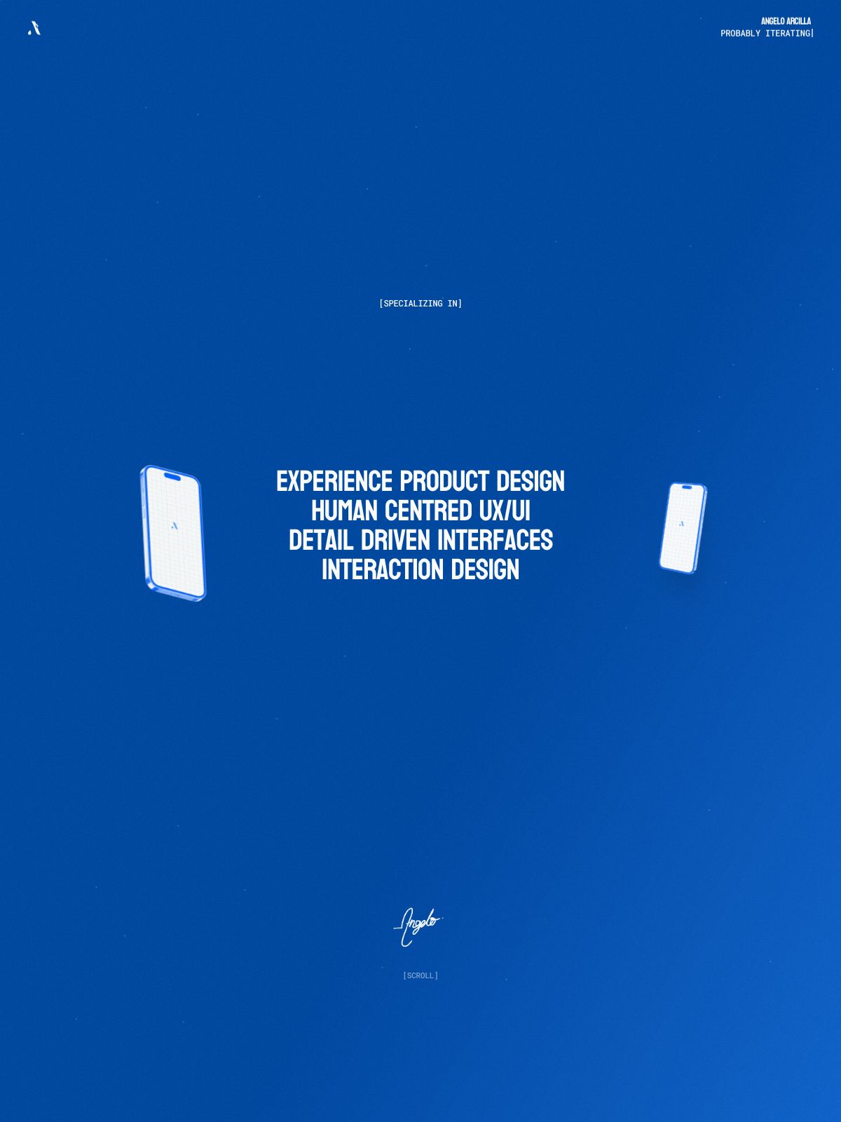 Angelo Arcilla portfolio screenshot