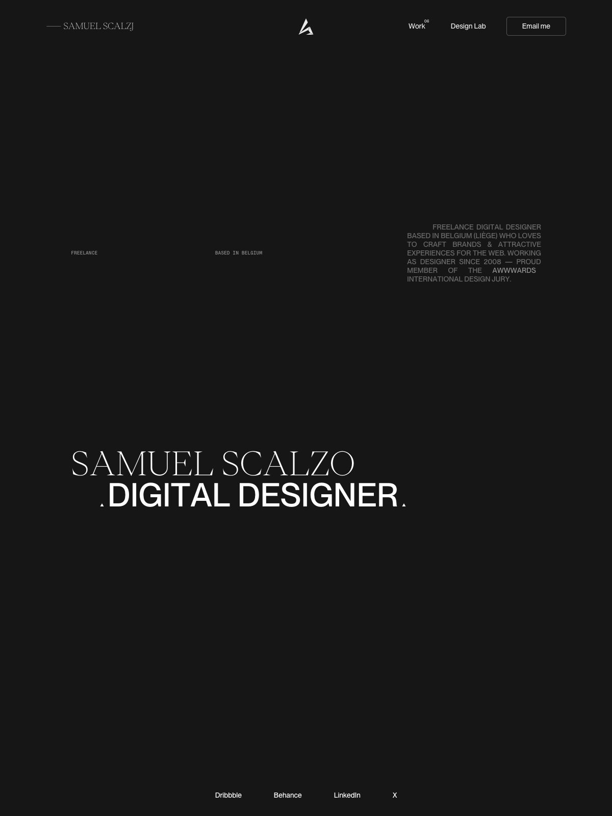 Samuel Scalzo portfolio screenshot