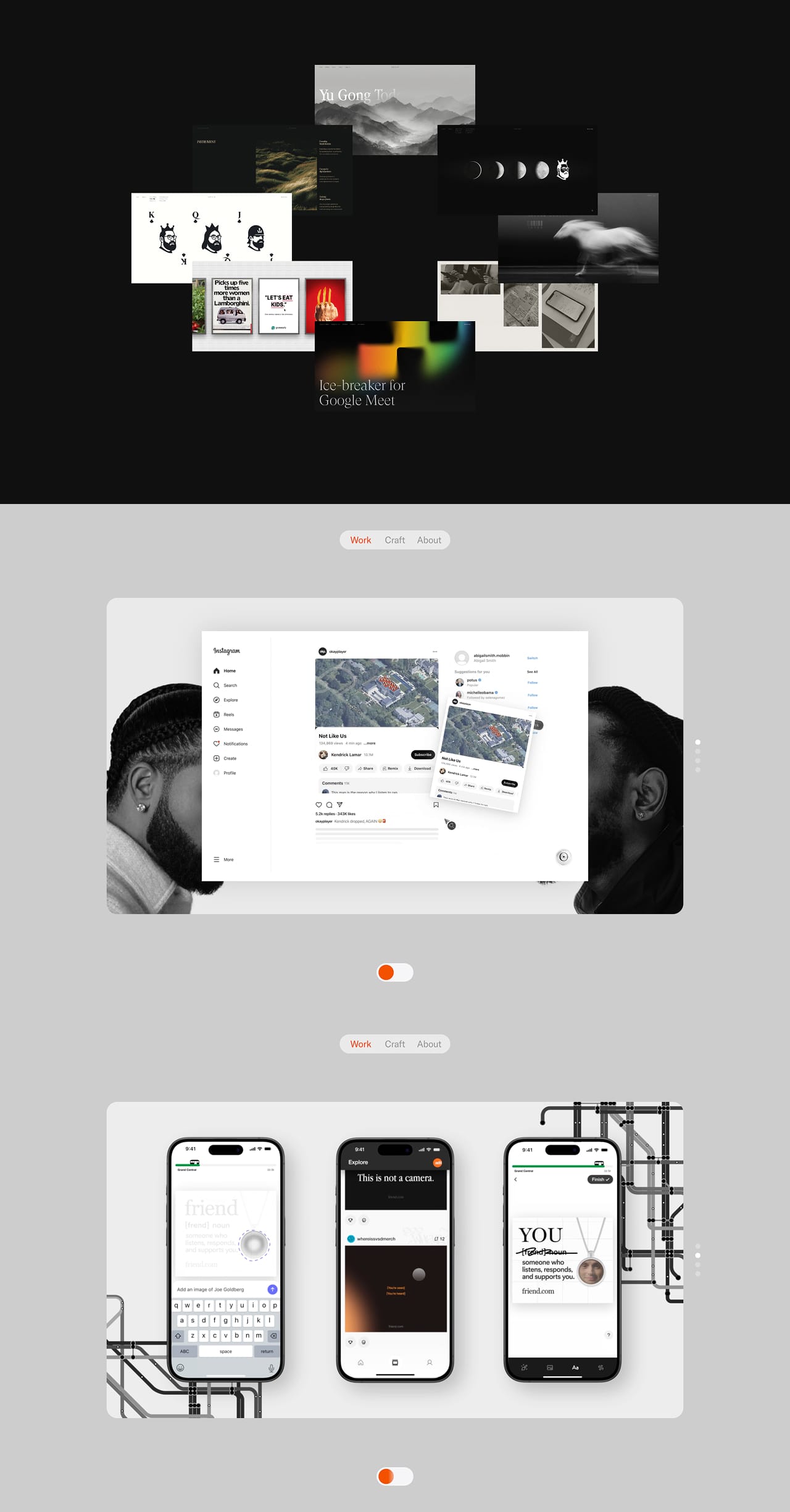 Bruce Cao portfolio screenshot