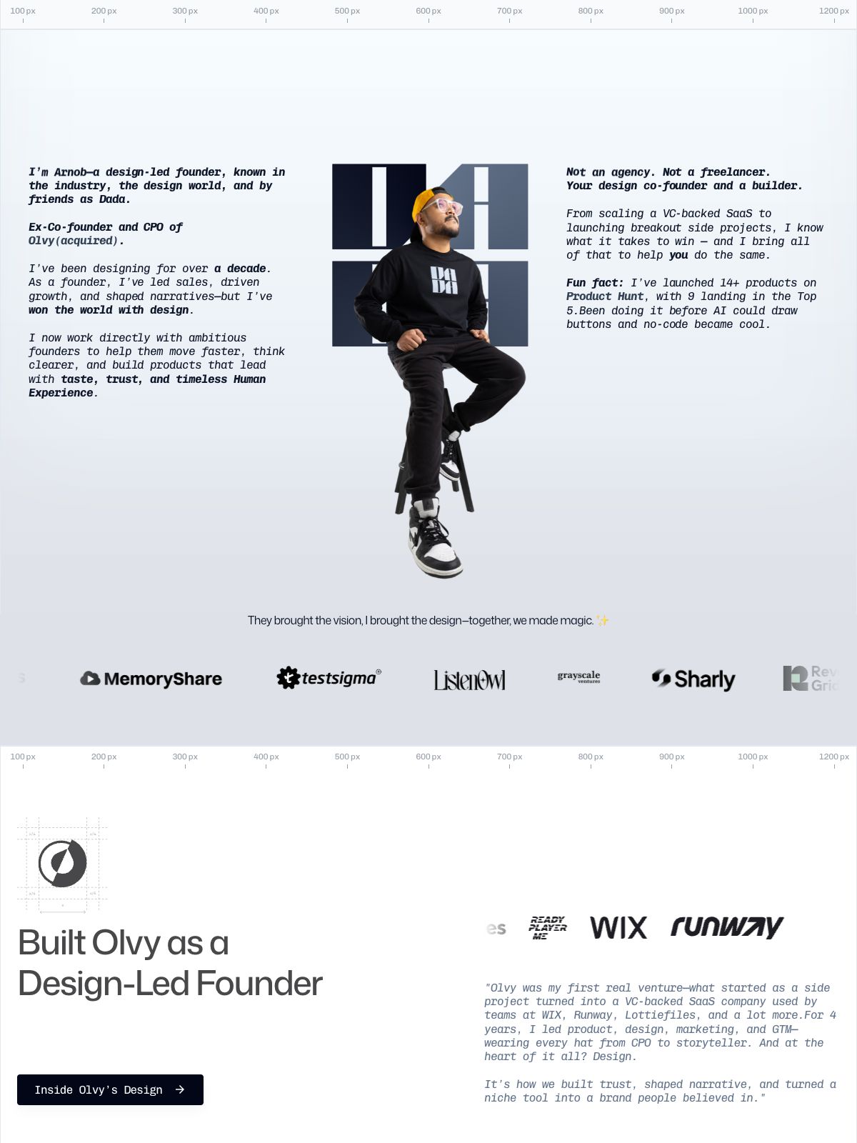 Dada (Arnob Mukherjee) portfolio screenshot