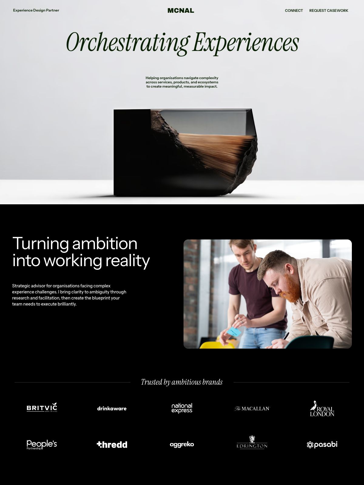 MCNAL portfolio screenshot