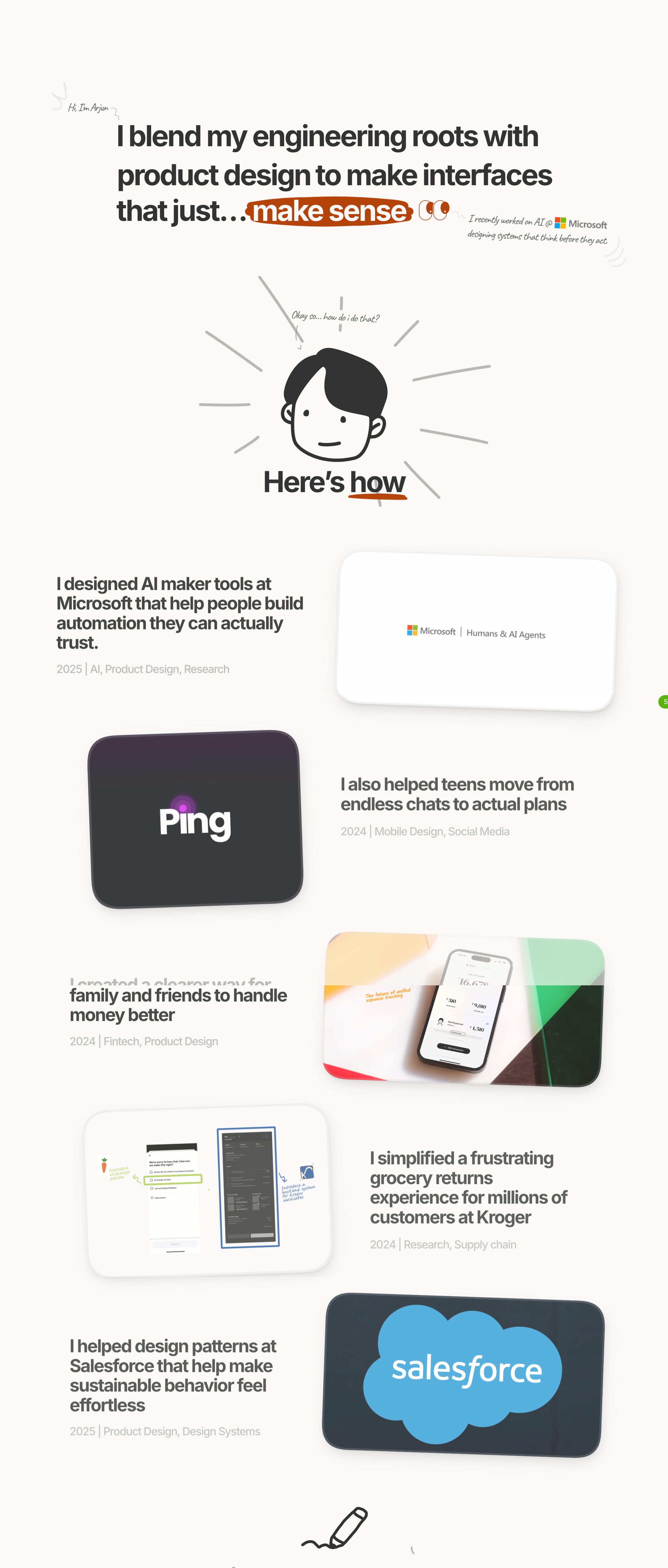 Arjun Raghavan portfolio screenshot