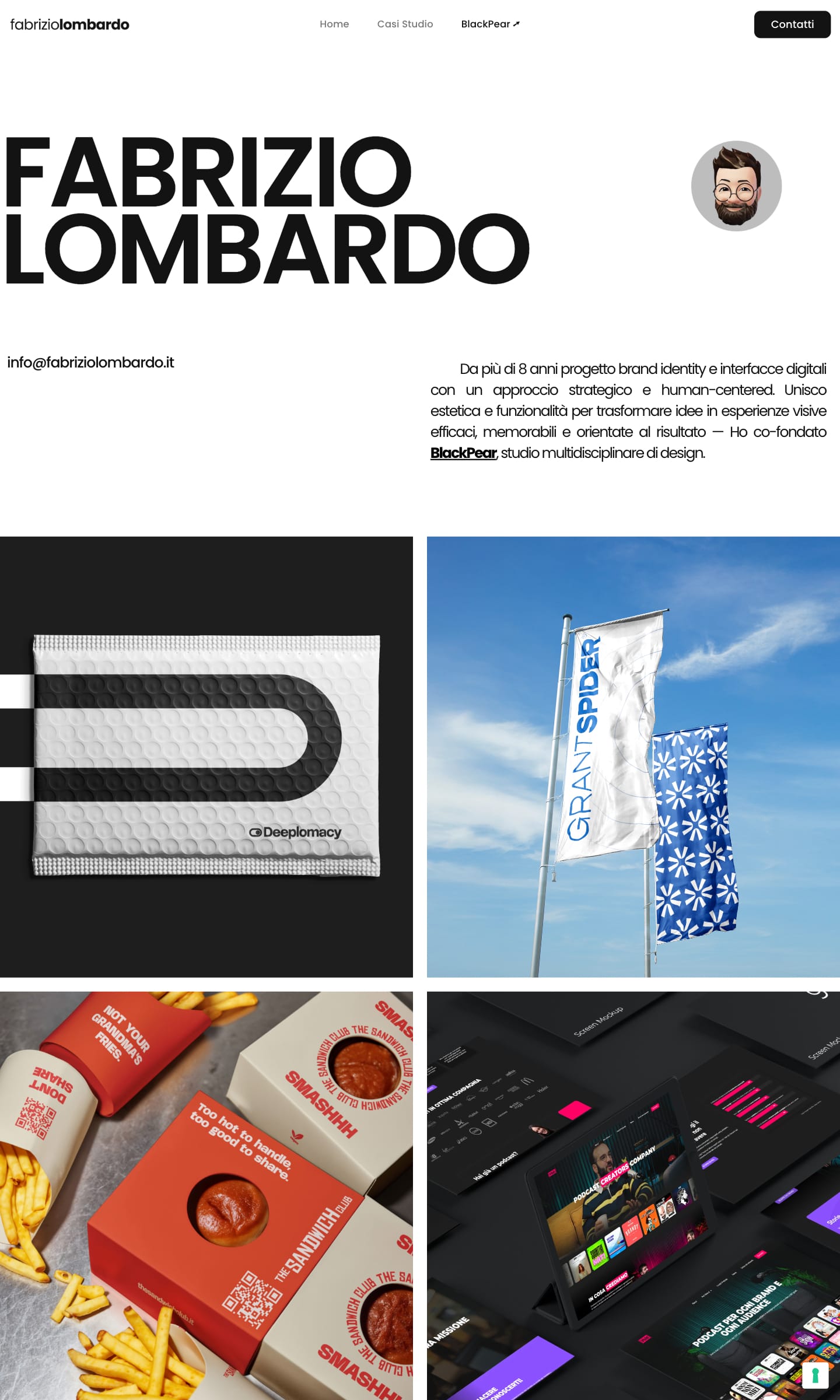 Fabrizio Lombardo graphic designer portfolio - creative portfolio