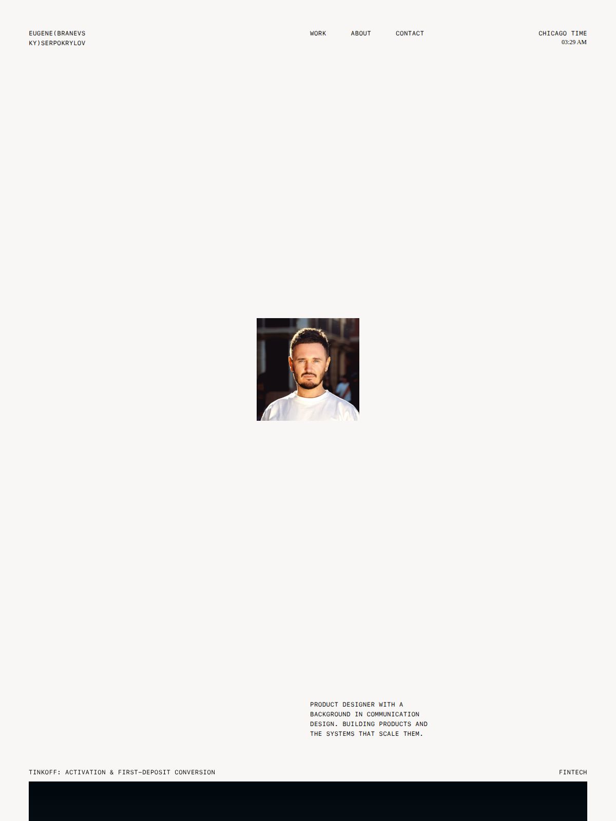 Eugene Serpokrylov portfolio screenshot