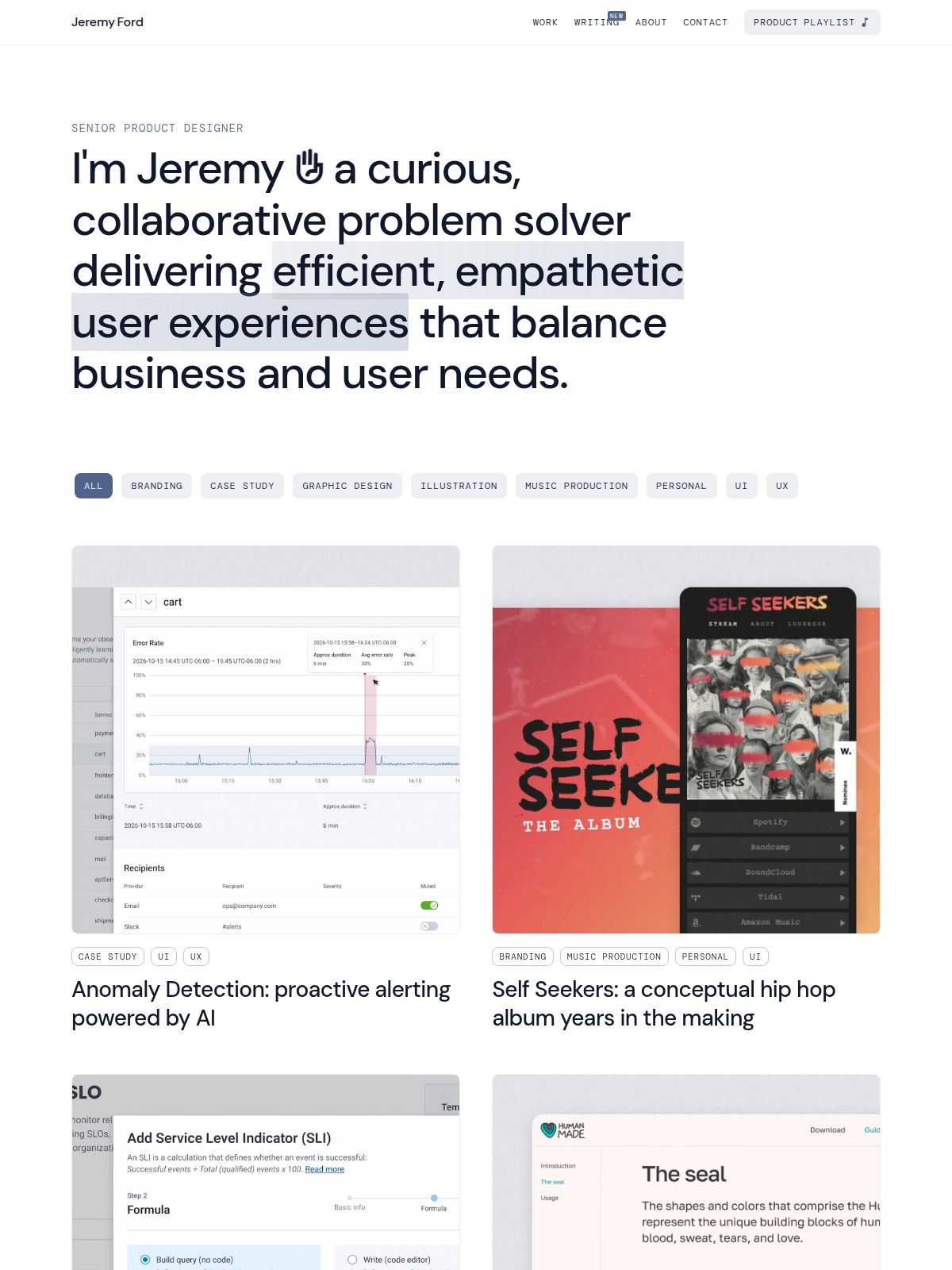 Jeremy Ford portfolio screenshot