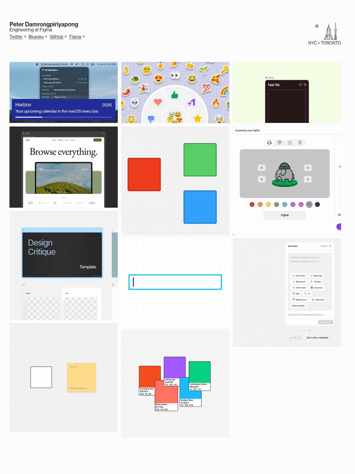 Peter Damrongpiriyapong portfolio screenshot