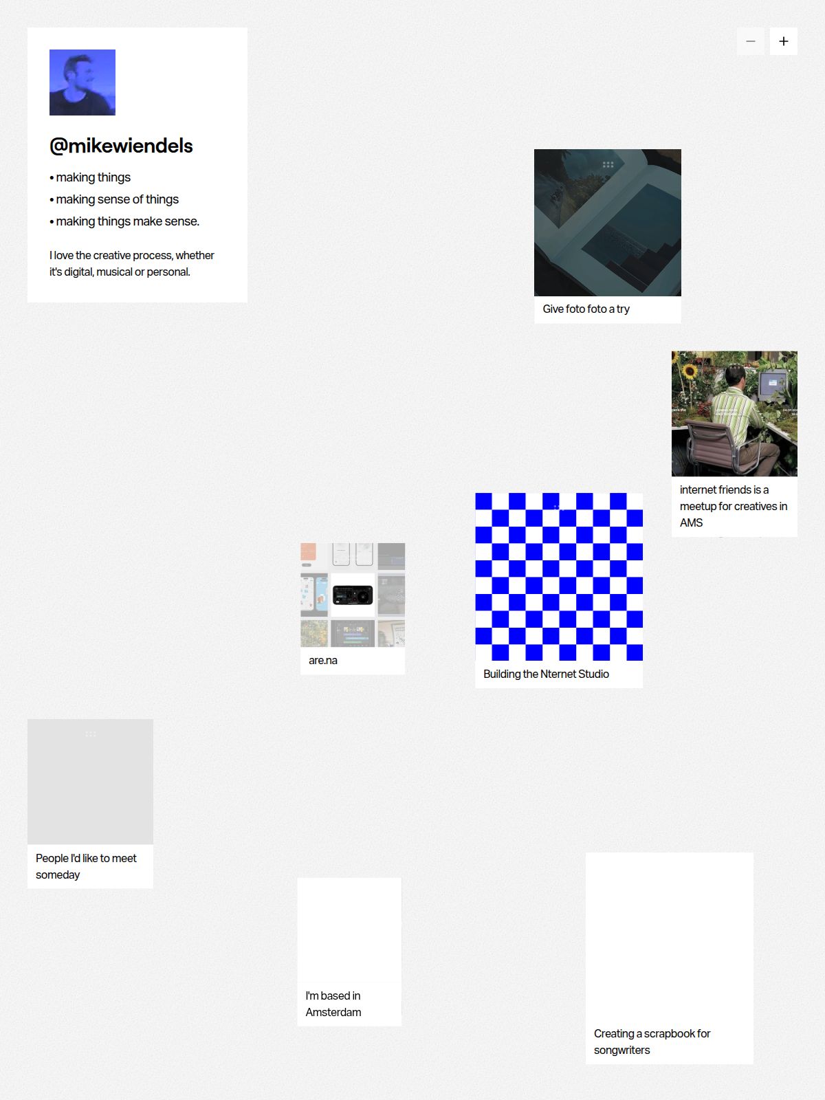 Mike Wiendels portfolio screenshot
