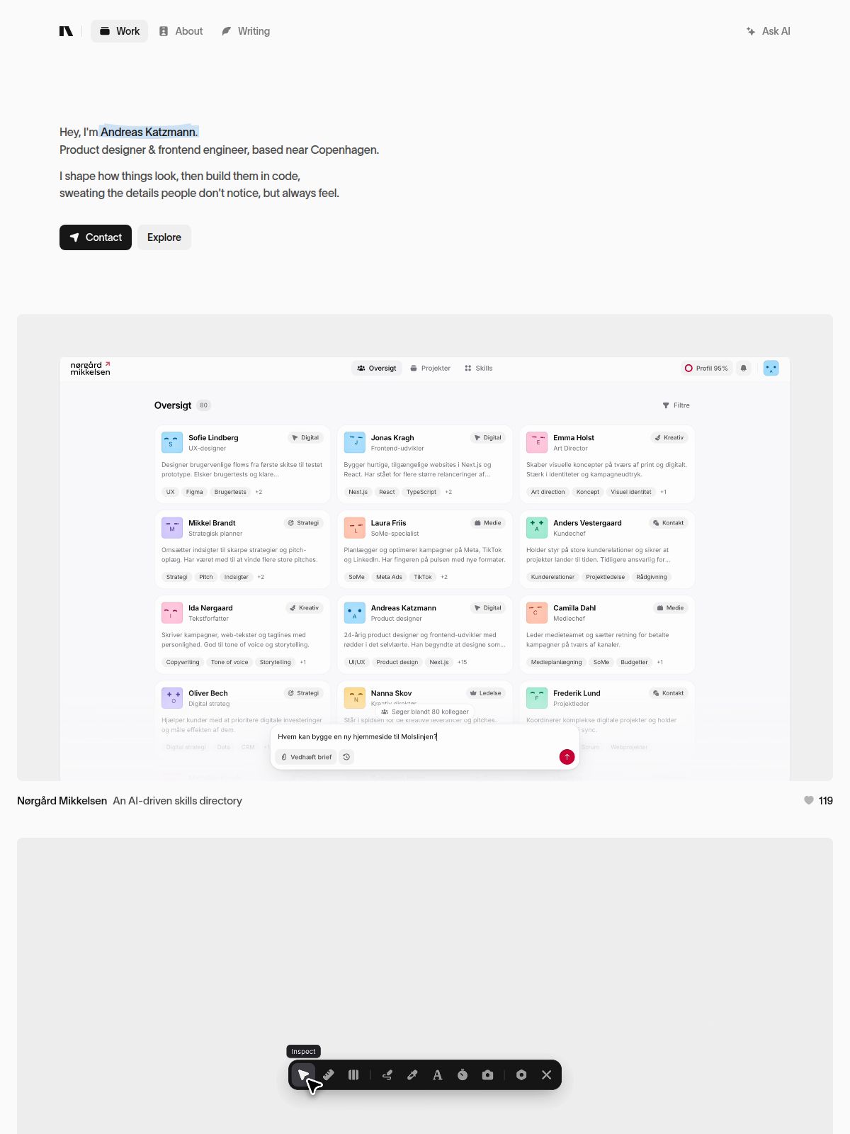 Andreas Katzmann portfolio screenshot