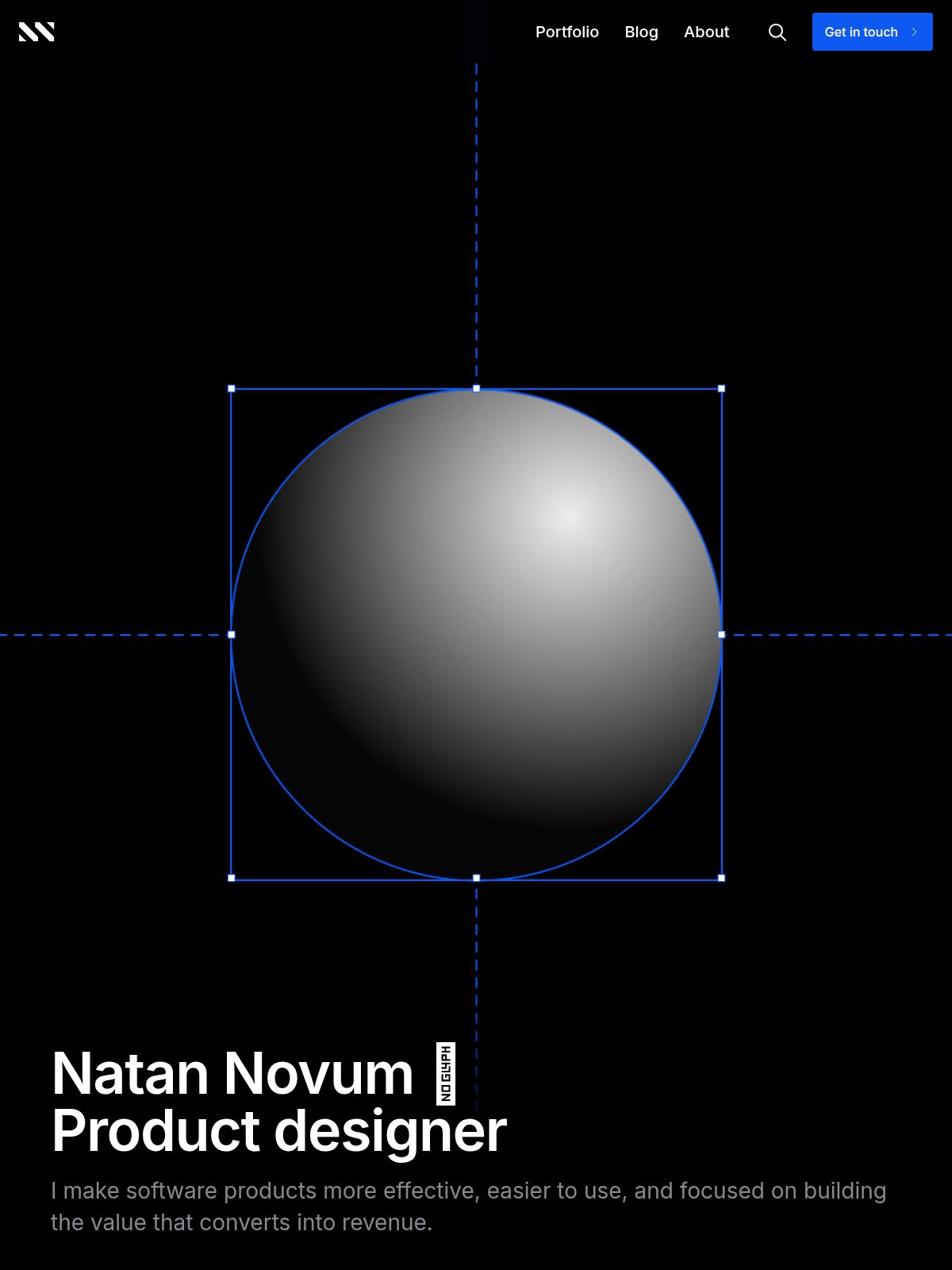 Natan Novum portfolio screenshot