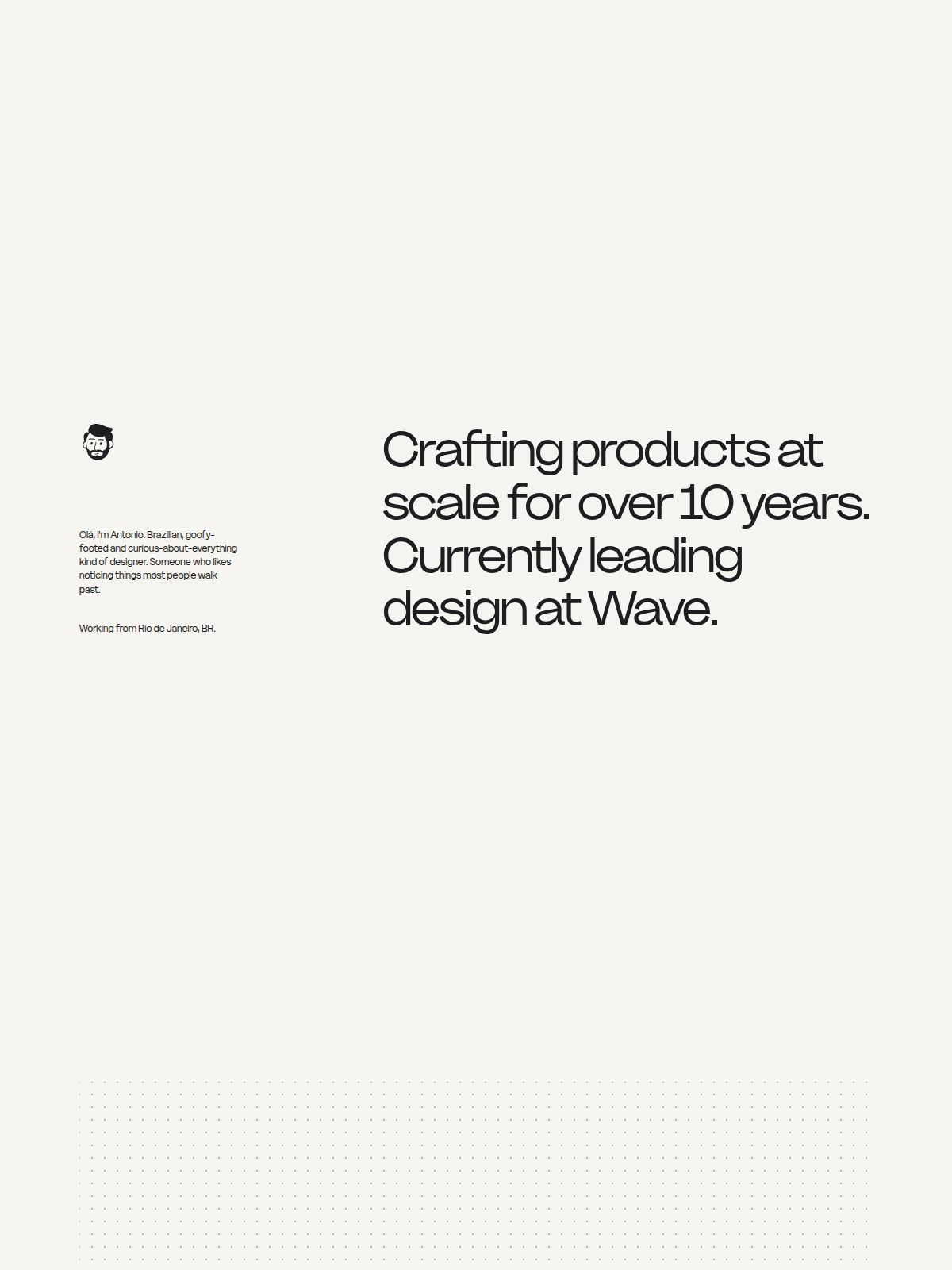 Antonio Pires portfolio screenshot