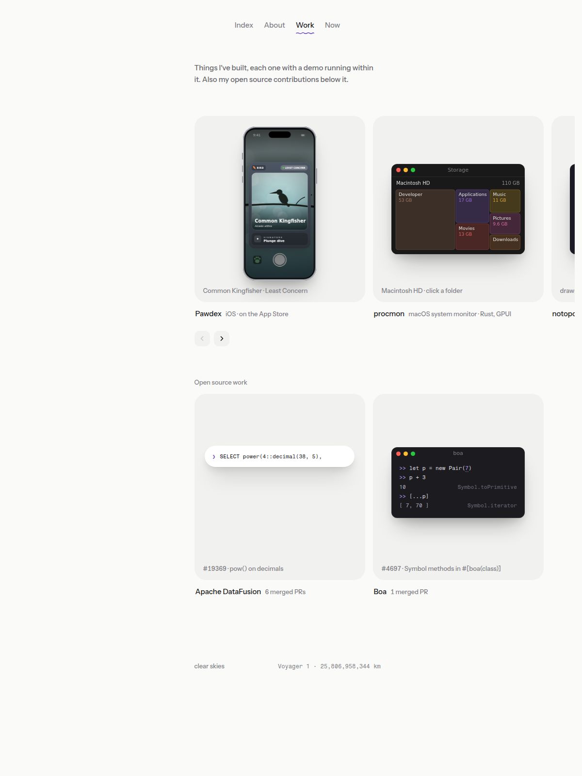 Yuvich portfolio screenshot
