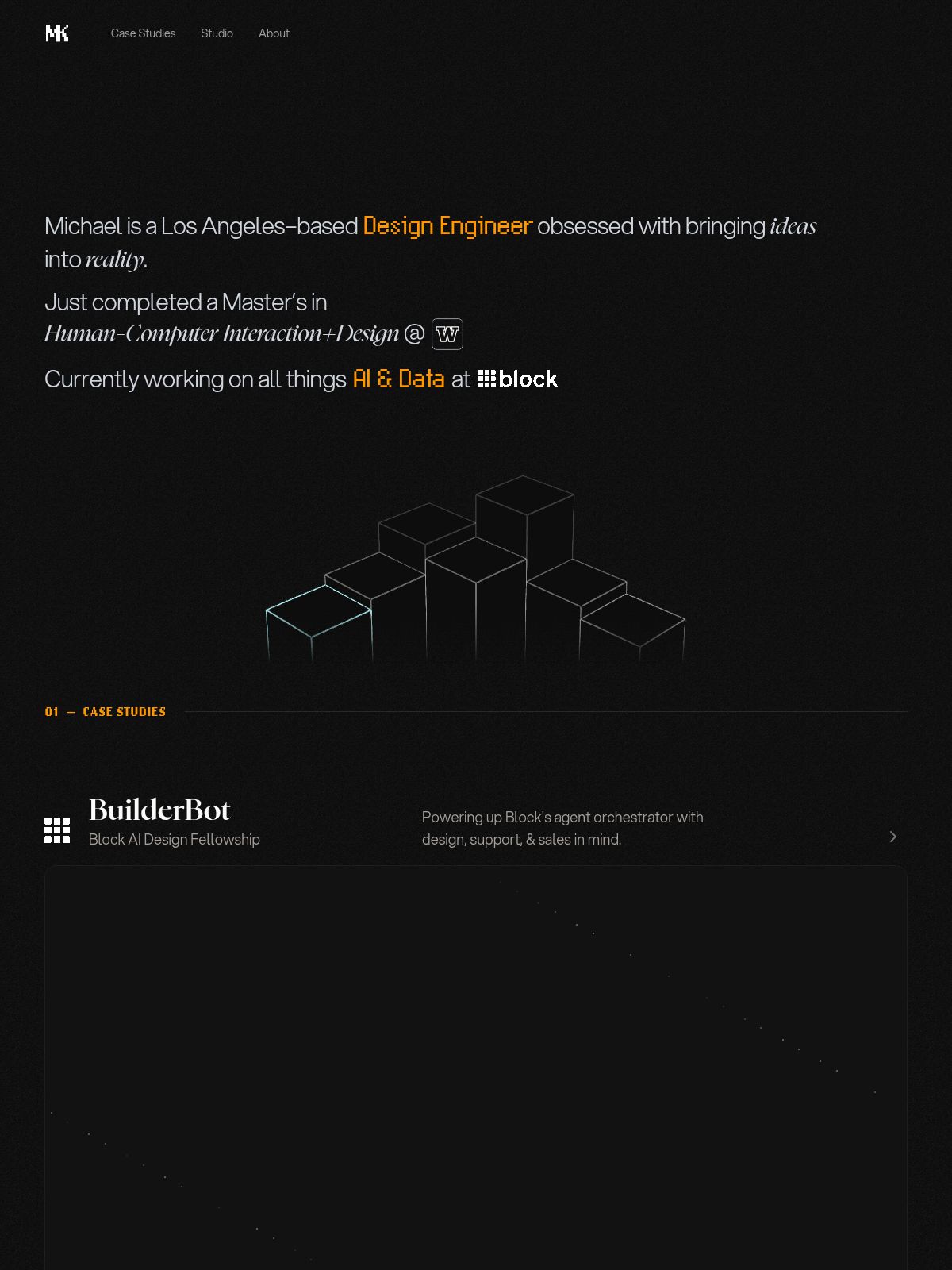 Michael Kwok portfolio screenshot