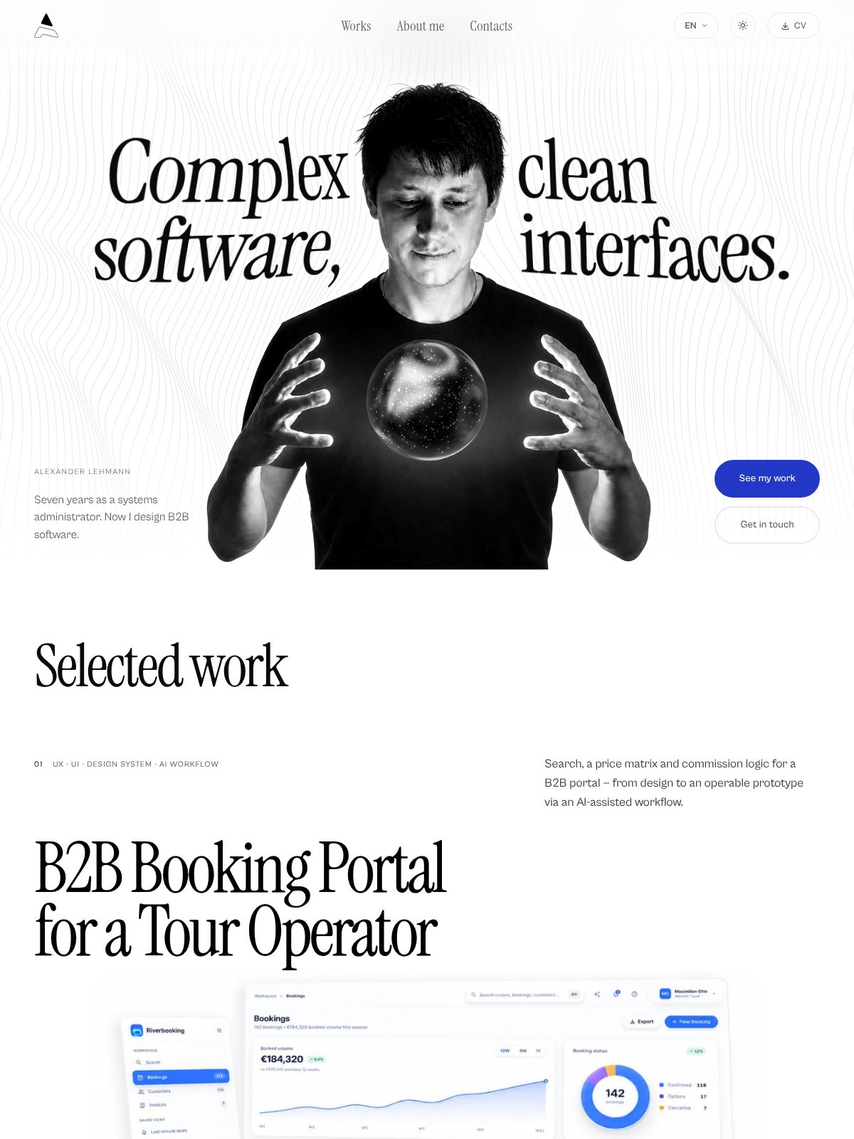 Alexander Lehmann portfolio screenshot